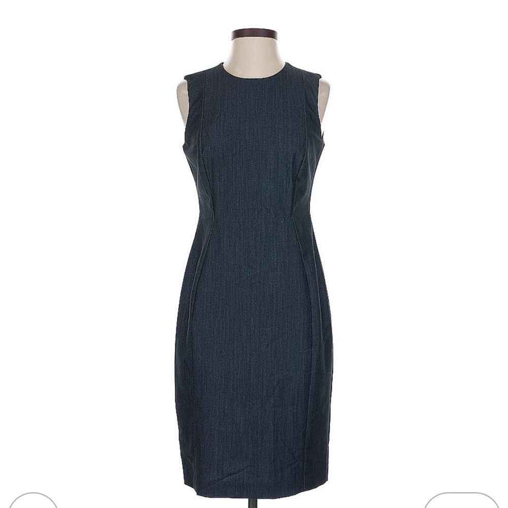 Calvin Klein Charcoal Sleeveless Midi Dress